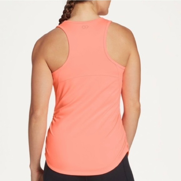 Calia Flow Ruched Side Racerback Tank Top - Picture 3 of 10